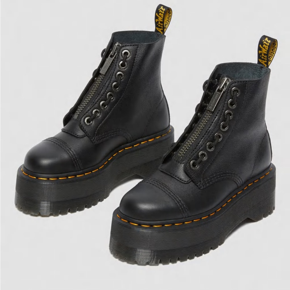 Dr. Martens Sinclair Max Pisa Leather Platform Boots